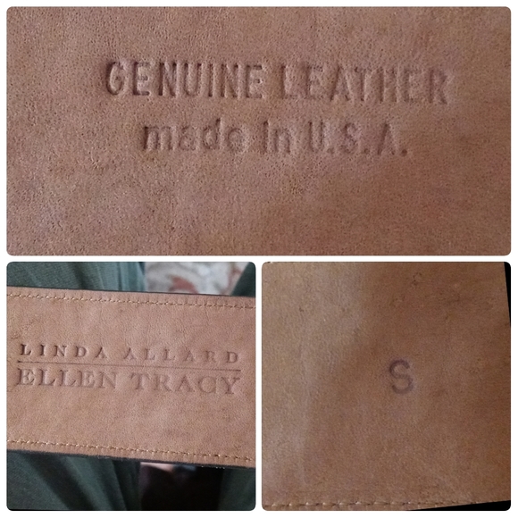 Ellen Tracy Croc Embossed Leather Belt | Brown & Black | Size 27 | USA Made - Picture 8 of 8